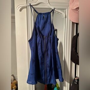 Urban Outfitters Blue Sound & Matter Women’s Zipper Tank Top New Size Medium